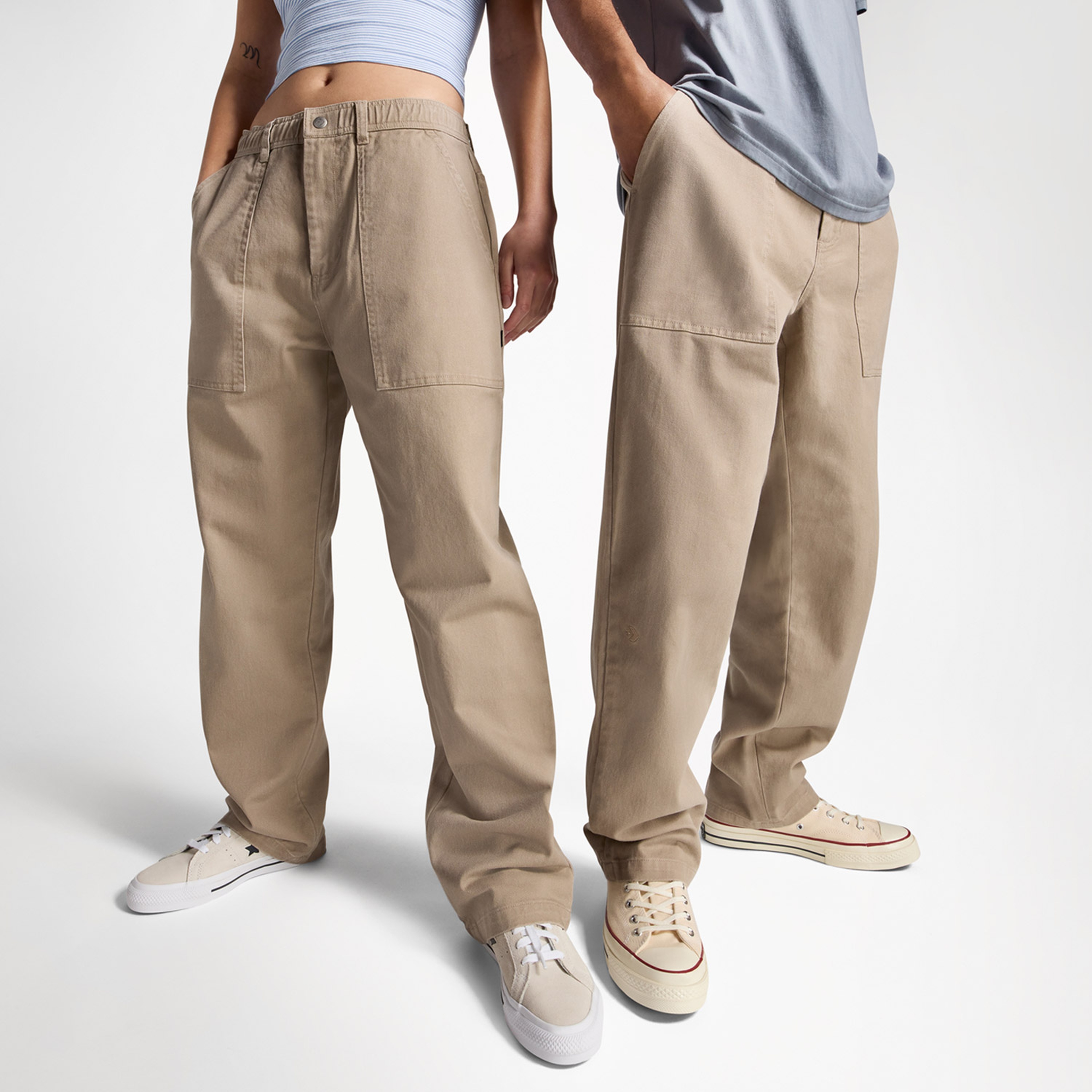 Converse Unisex Bej Pantolon