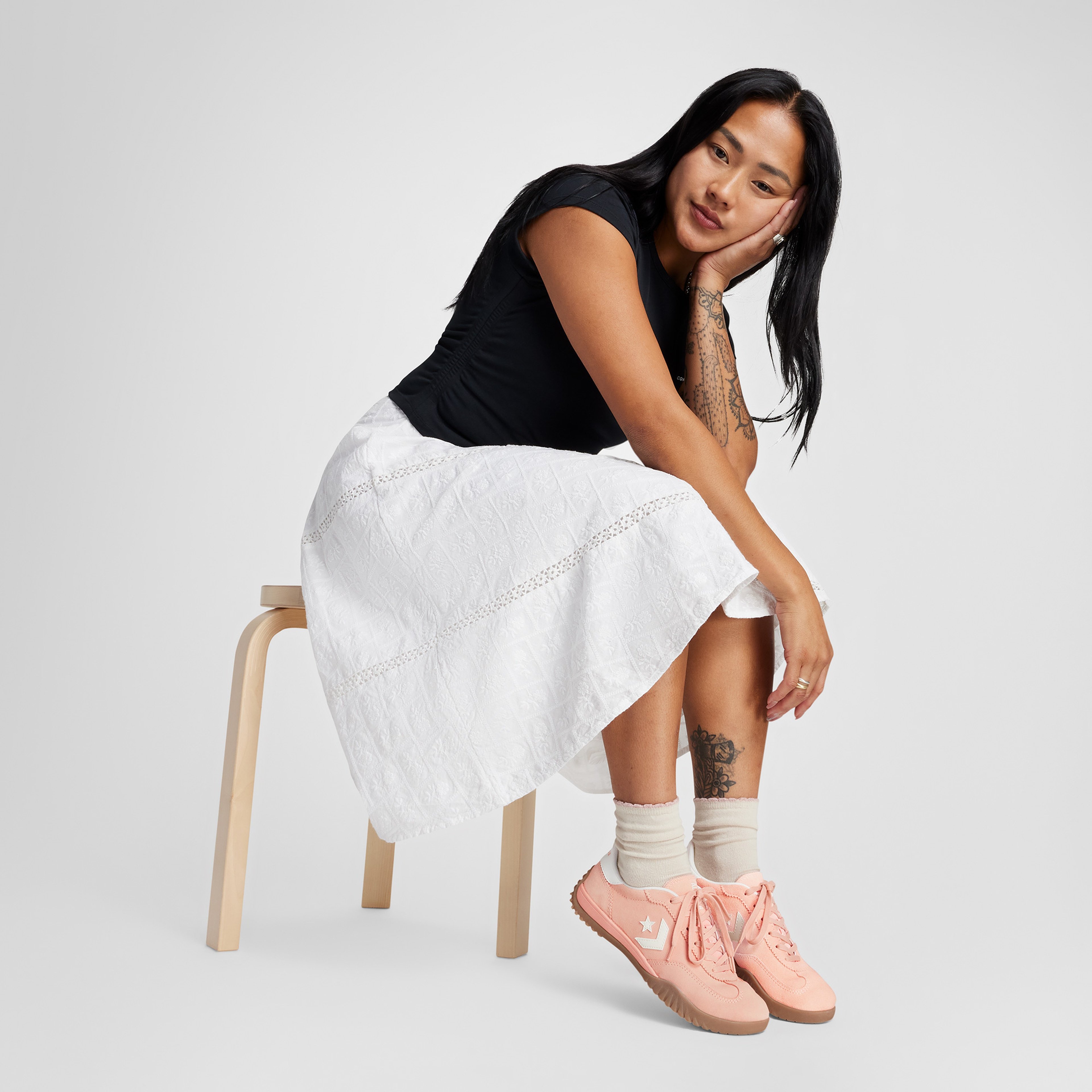 Converse Run Star Trainer Unisex Pembe Süet Sneaker