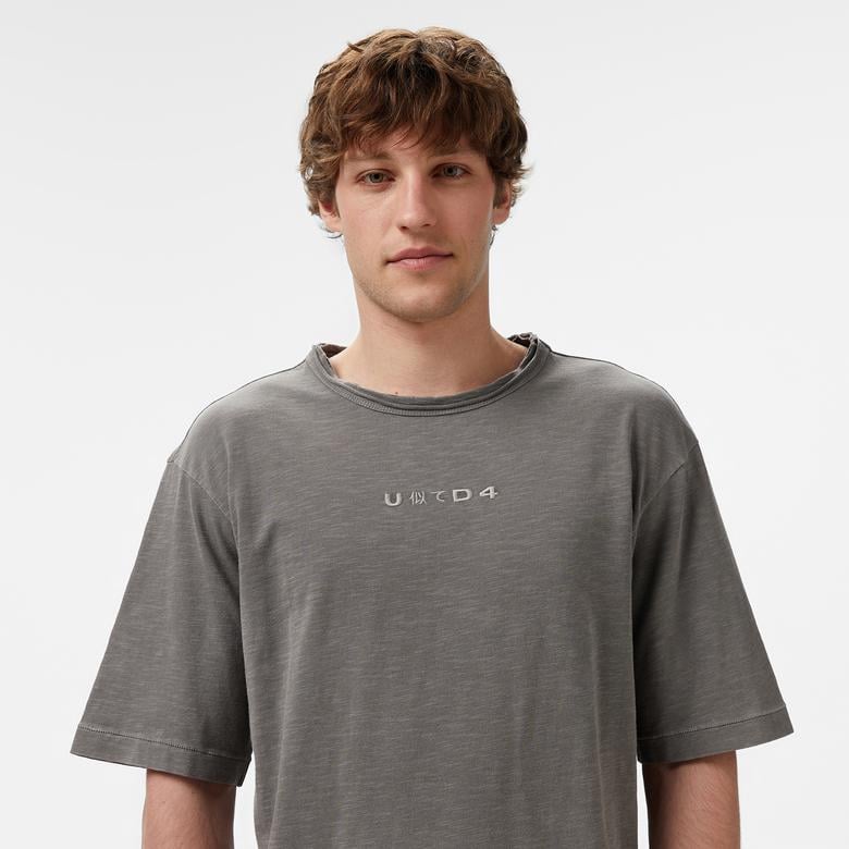 UNITED4 Erkek Gri T-Shirt