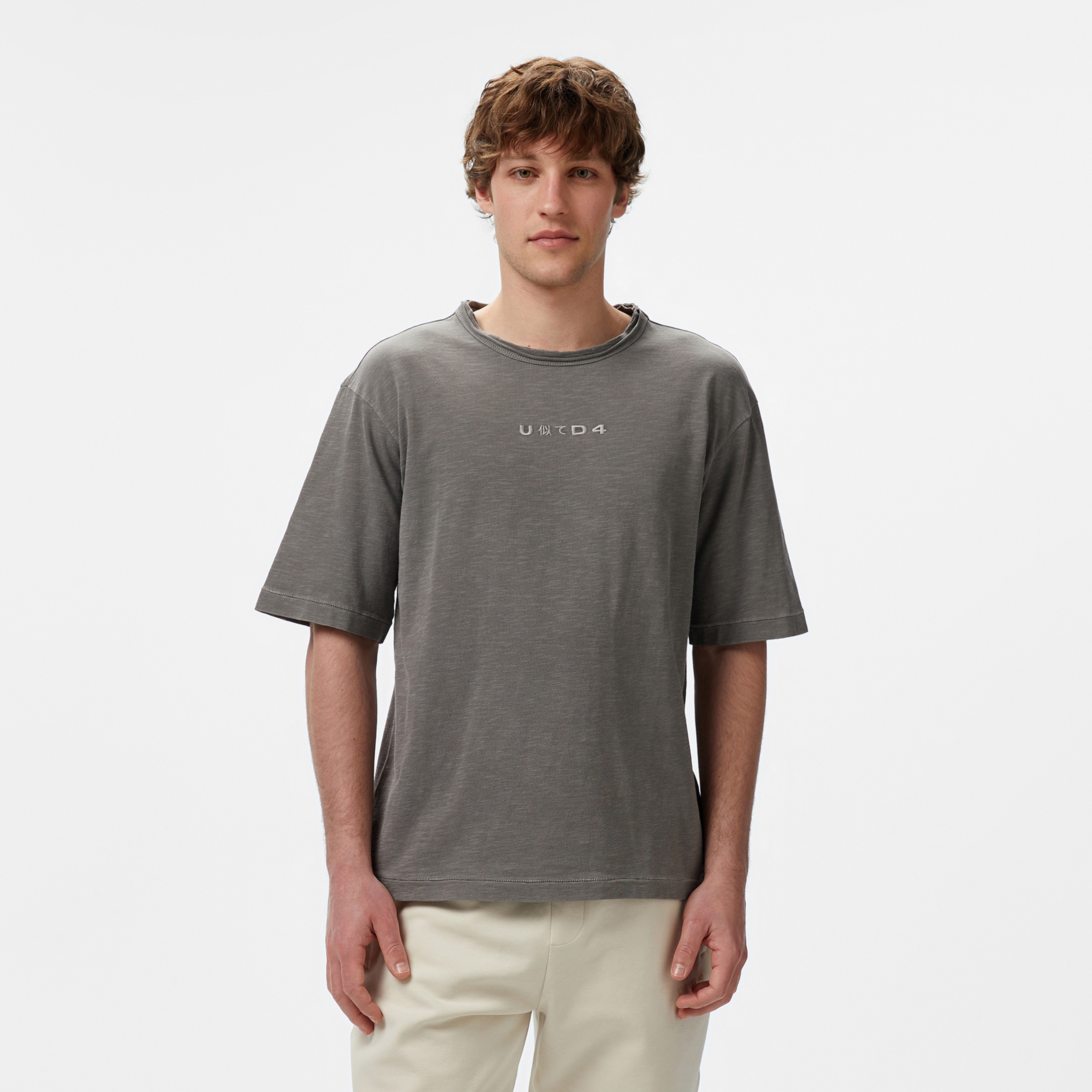 UNITED4 Erkek Gri T-Shirt