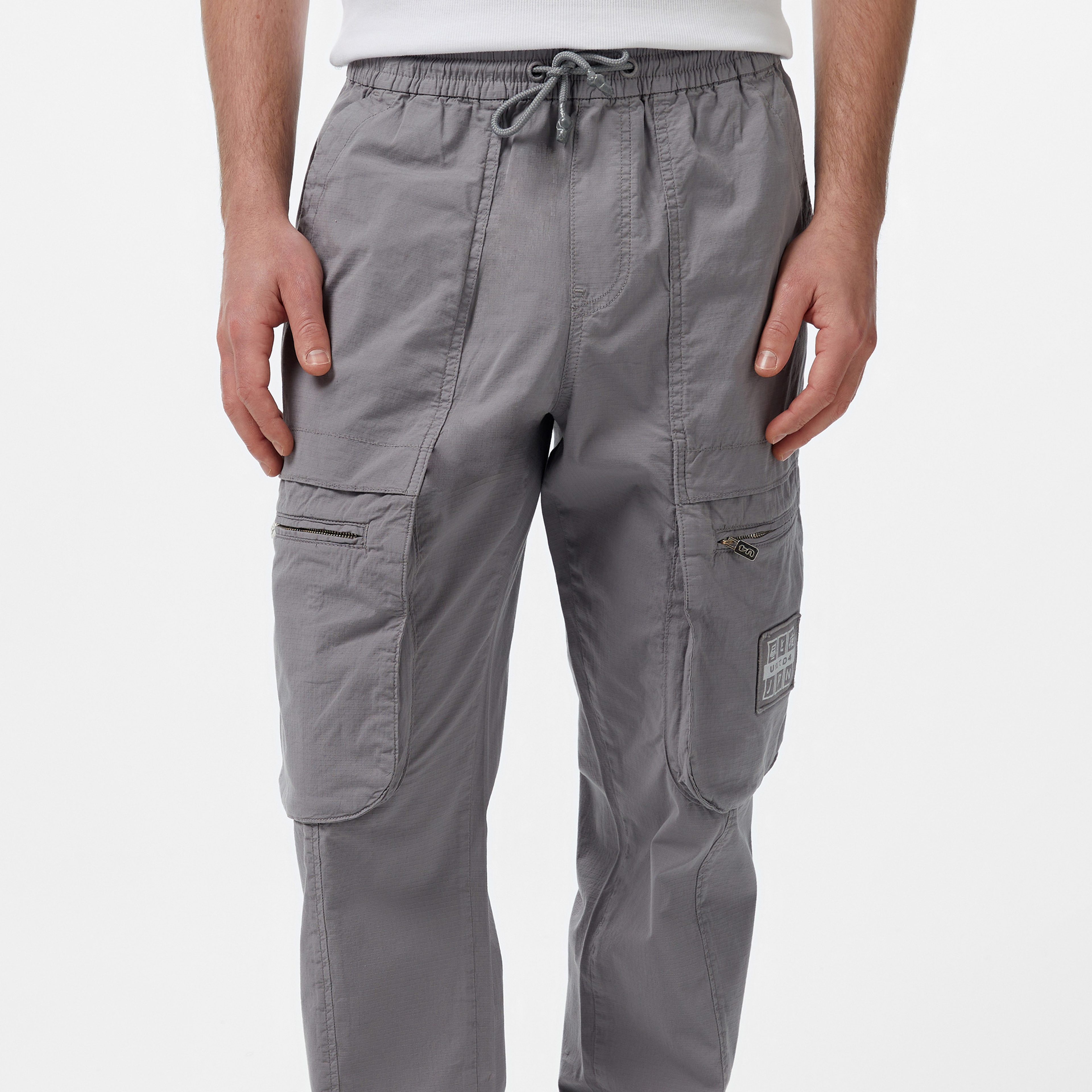 UNITED4 Oversize Erkek Gri Pantolon