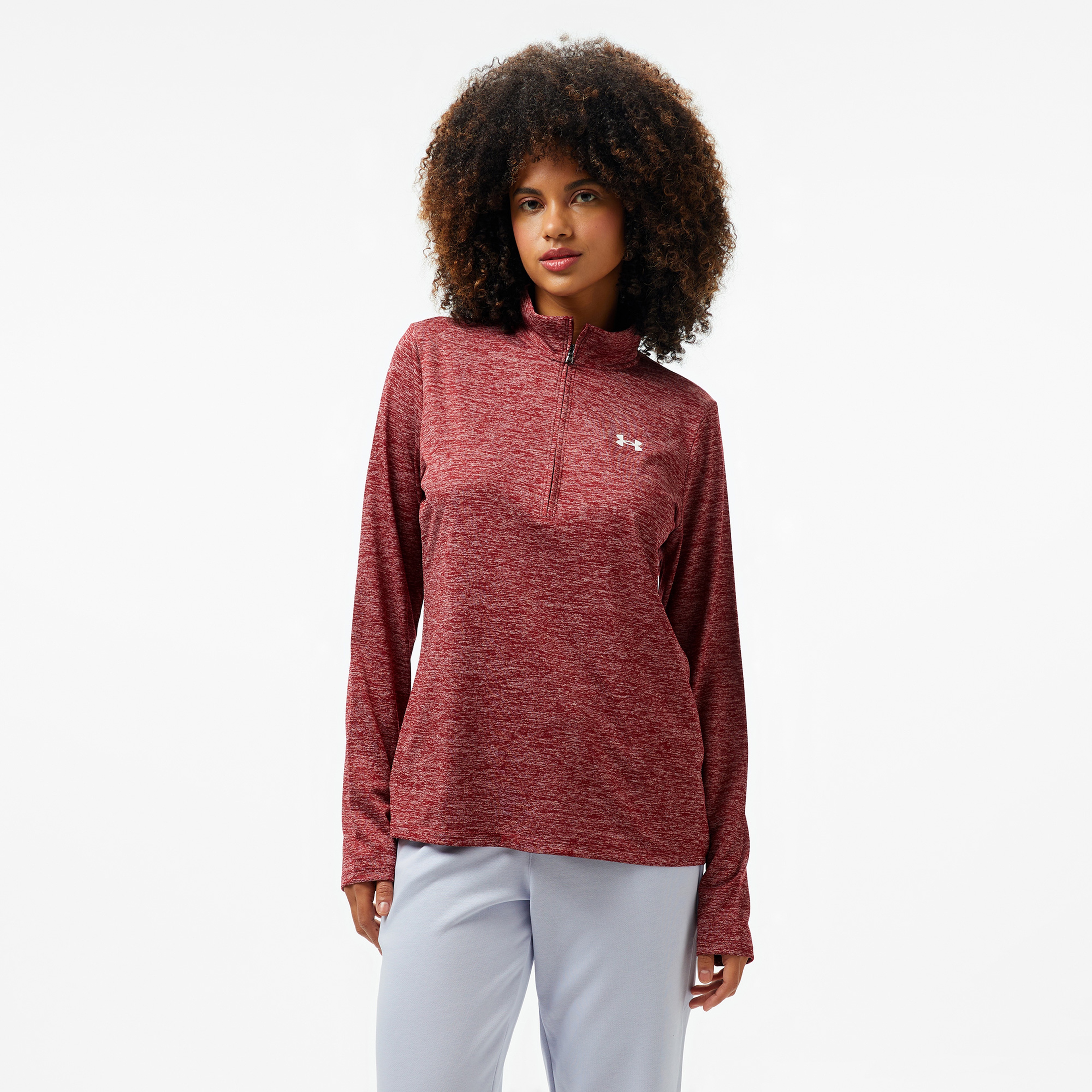 Under Armour Tech Kadın Bordo T-Shirt