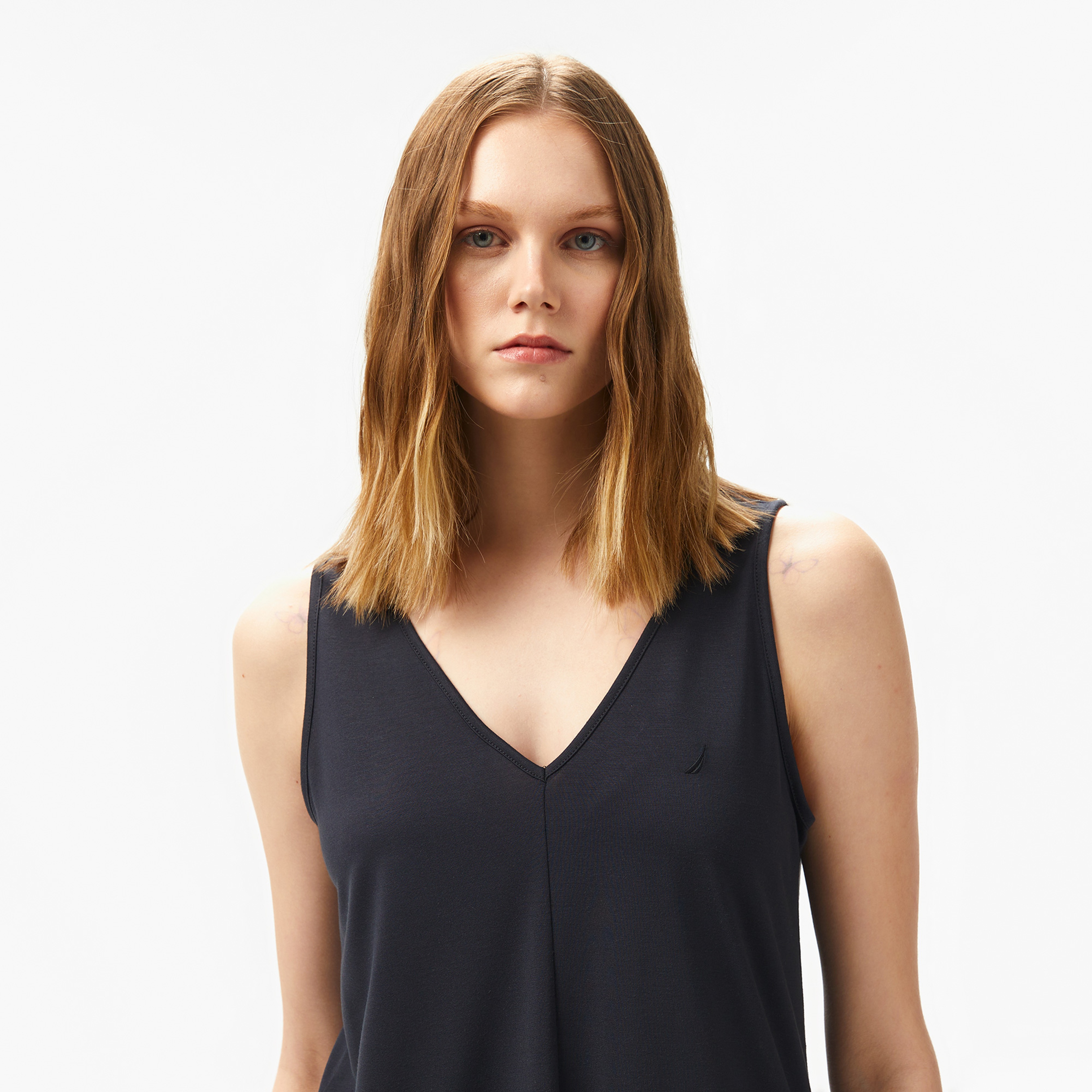 Nautica Kadın Siyah Regular Fit T-Shirt