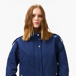 Nautica Kadın Lacivert Regular Fit Dik Yaka Mont