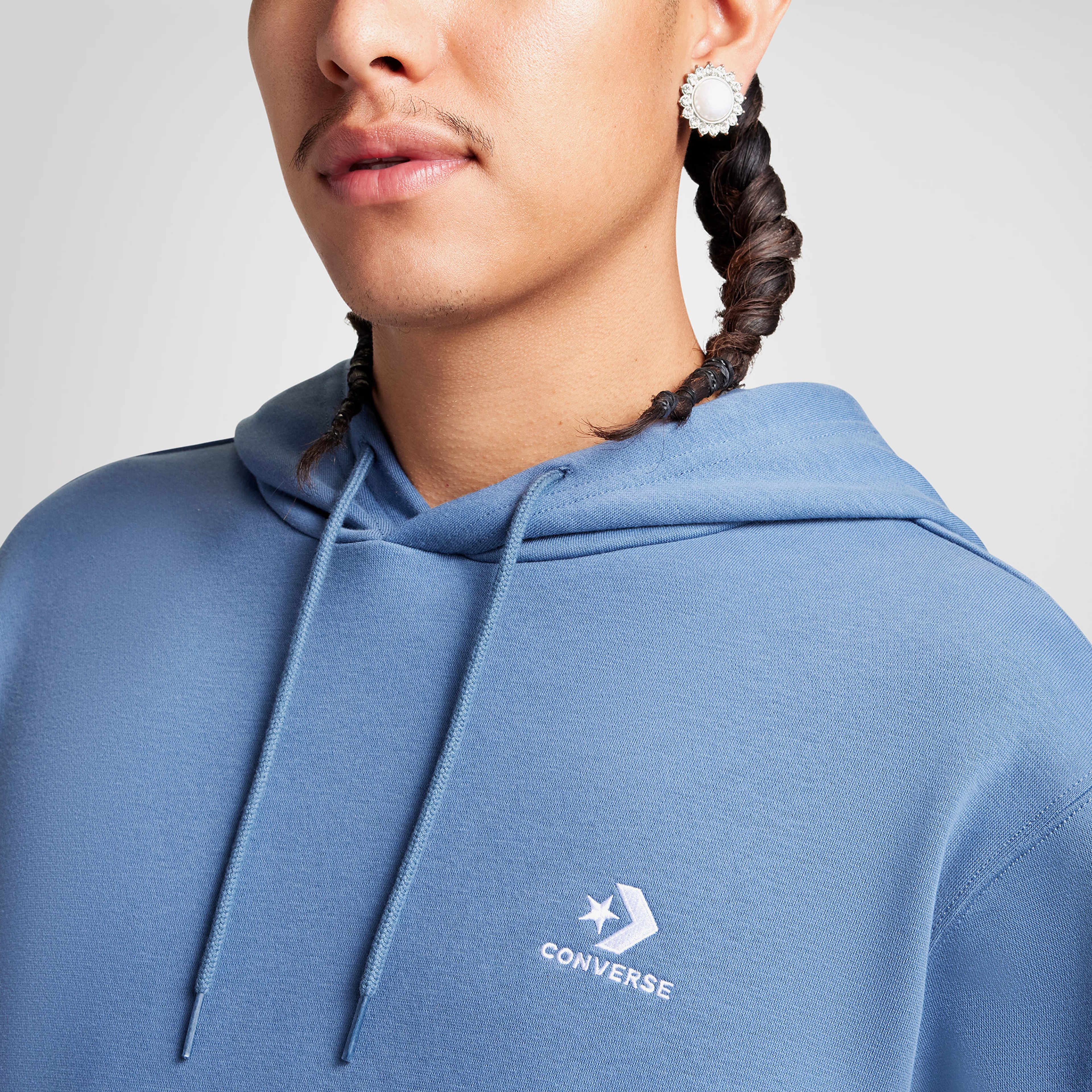 Converse Go-To Embroidered Star Chevron Unisex Bej Sweatshirt
