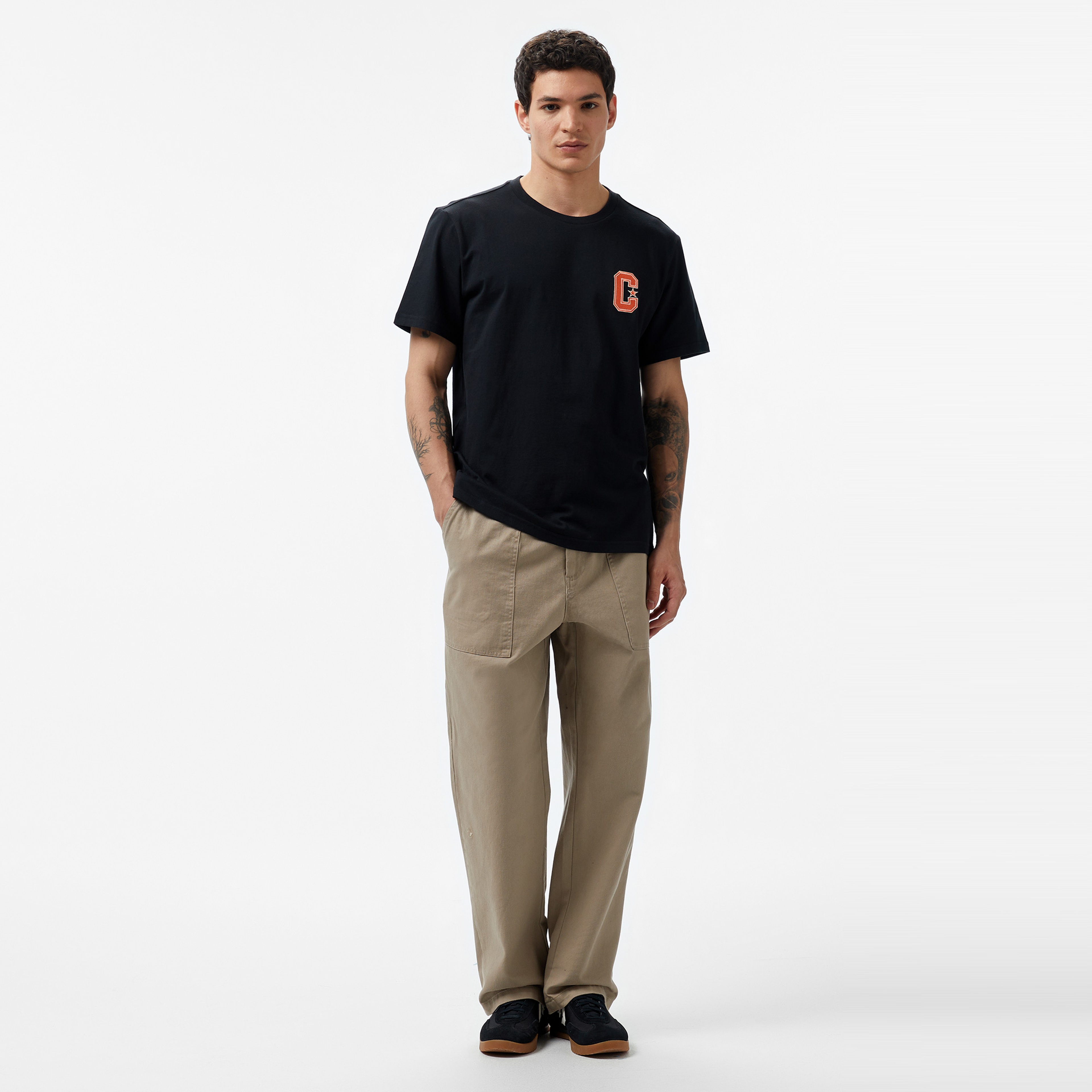 Converse Retro Graphic Erkek Siyah T-Shirt