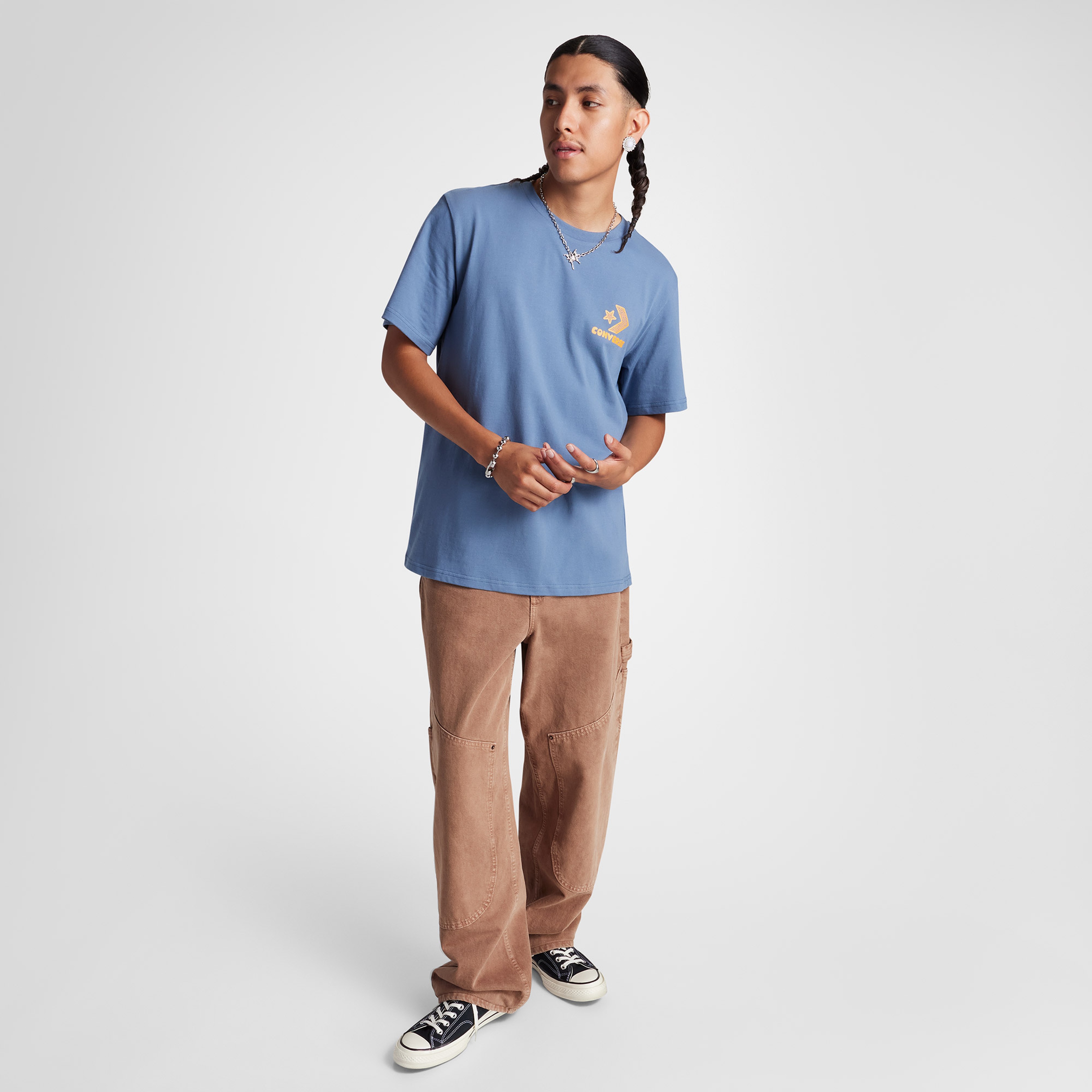 Converse Nature Center Erkek Mavi T-Shirt