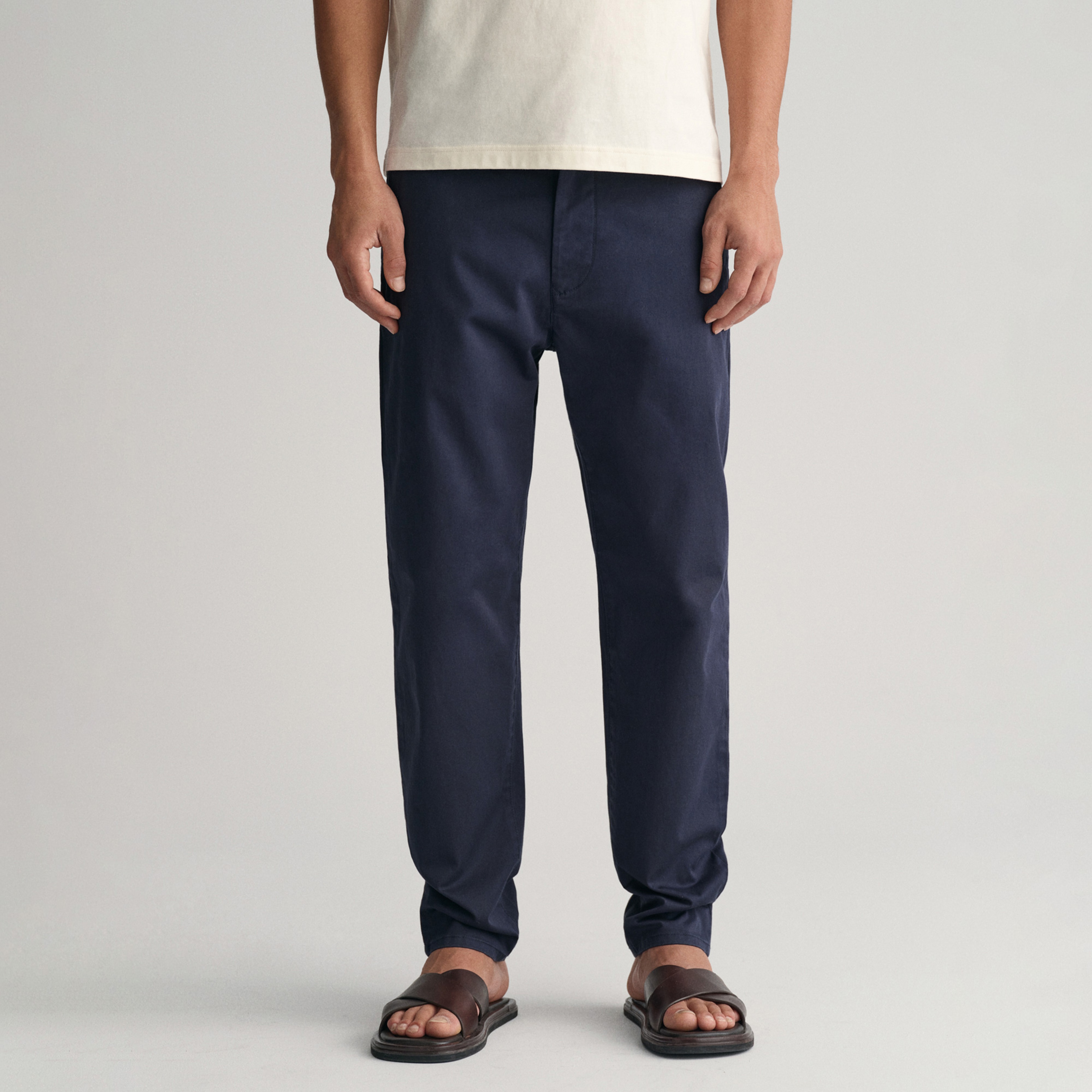 GANT Erkek Lacivert Regular Fit Chino Pantolon
