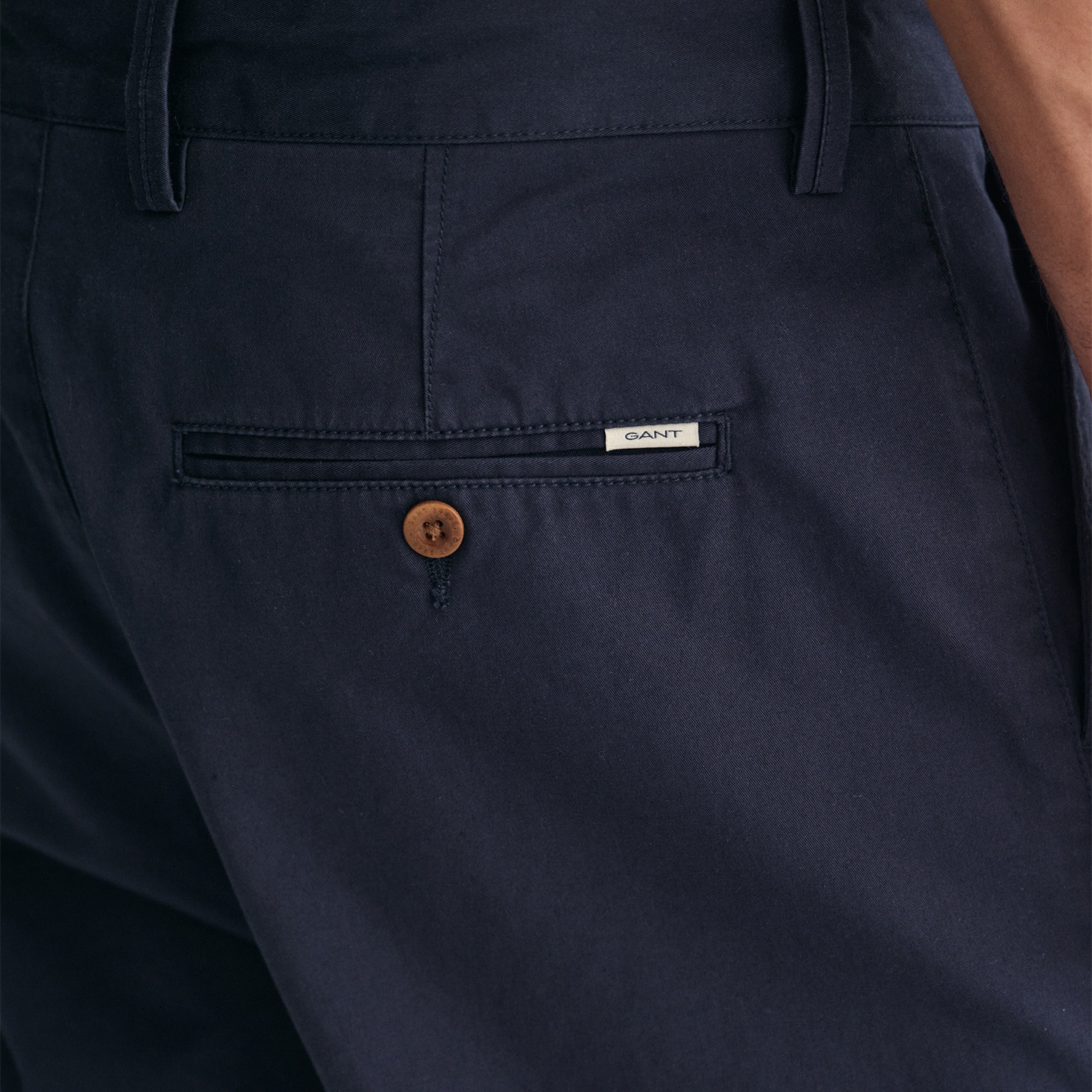 GANT Erkek Lacivert Regular Fit Chino Pantolon