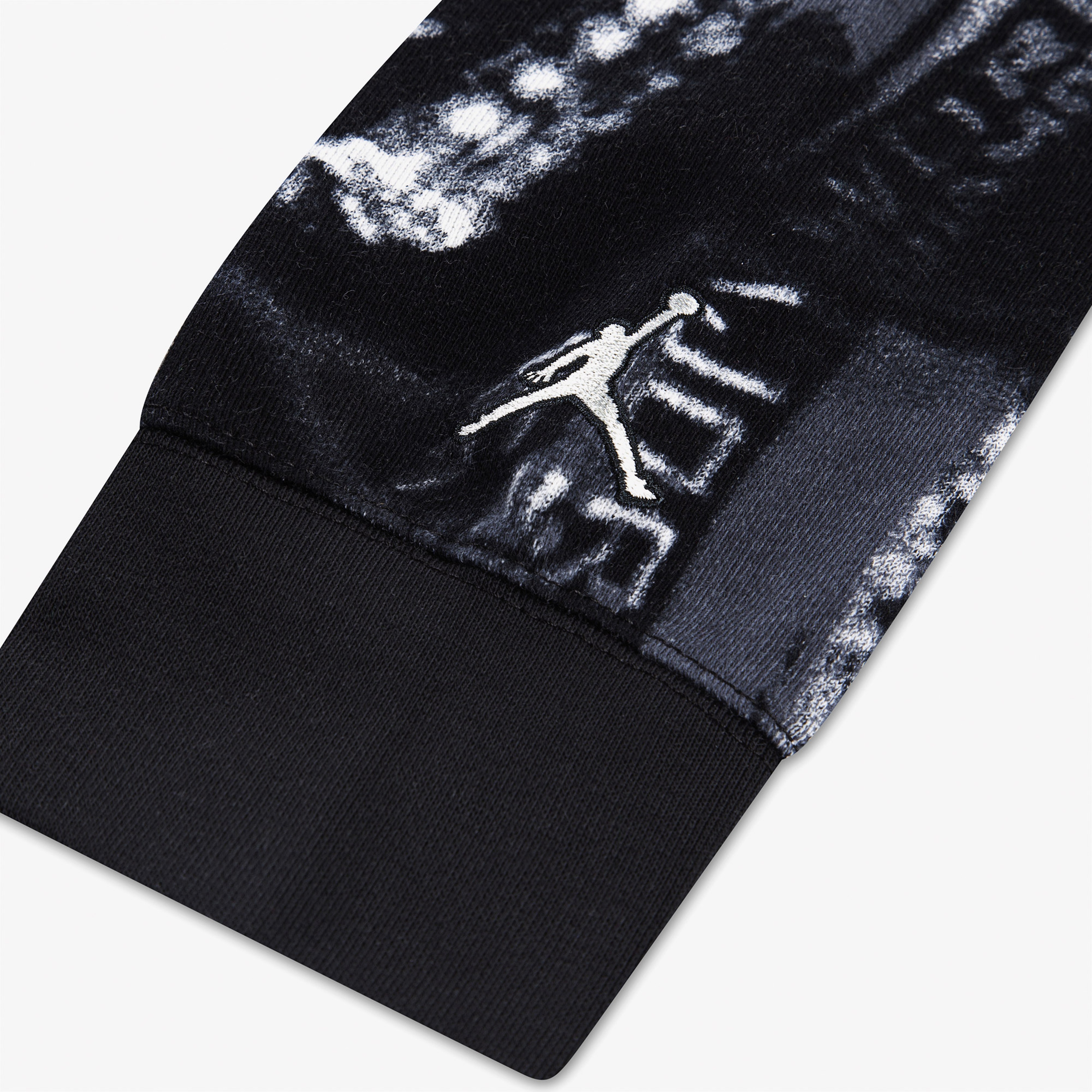 Jordan French Terry Printed Çocuk Siyah Eşofman Üstü