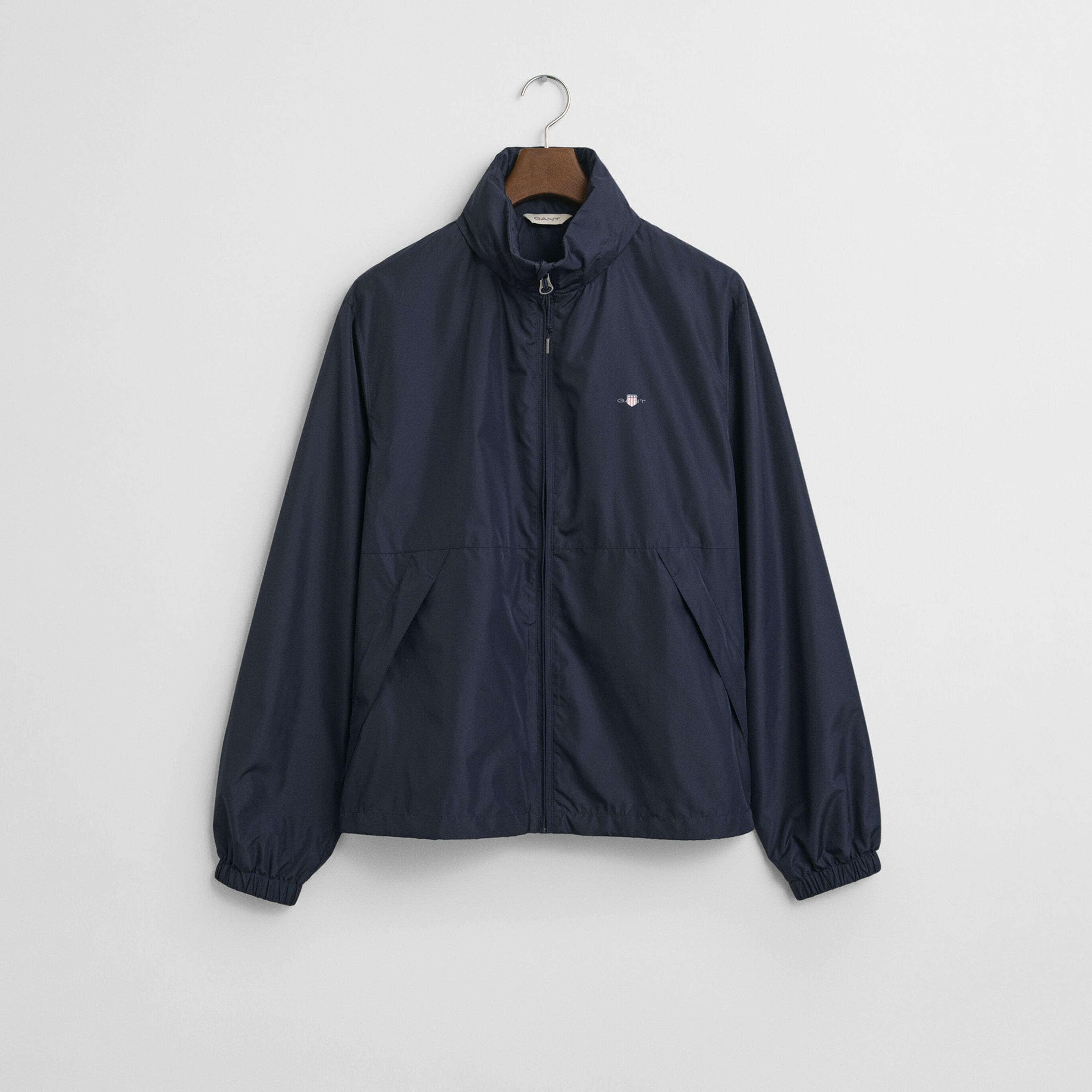 GANT Erkek Lacivert Regular Fit Kapüşonlu Rüzgarlık