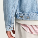 GANT Erkek Mavi Regular Fit Klasik Yaka Denim Ceket