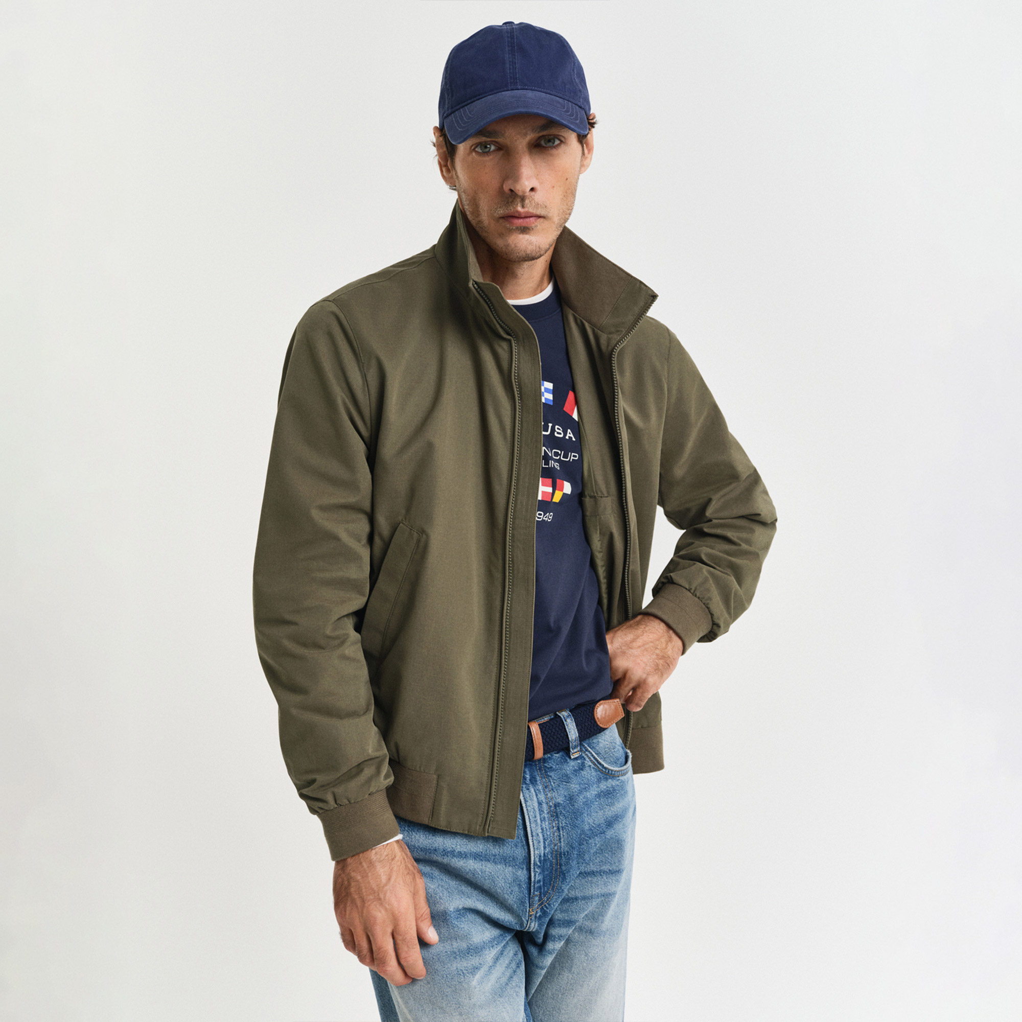 GANT Erkek Yeşil Regular Fit Dik Yaka CeketStandart7006493| Occasion