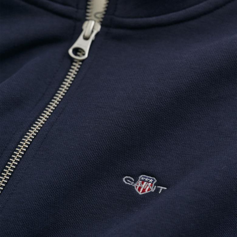 GANT Kadın Lacivert Relaxed Fit Yarım Fermuarlı Sweatshirt