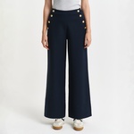 GANT Kadın Lacivert Straight Fit Pantolon