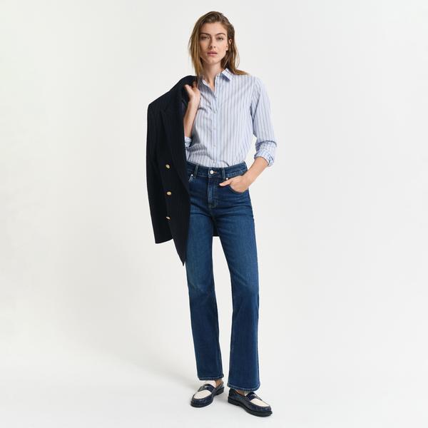 GANT Kadın Lacivert Slim Fit Flare Jean