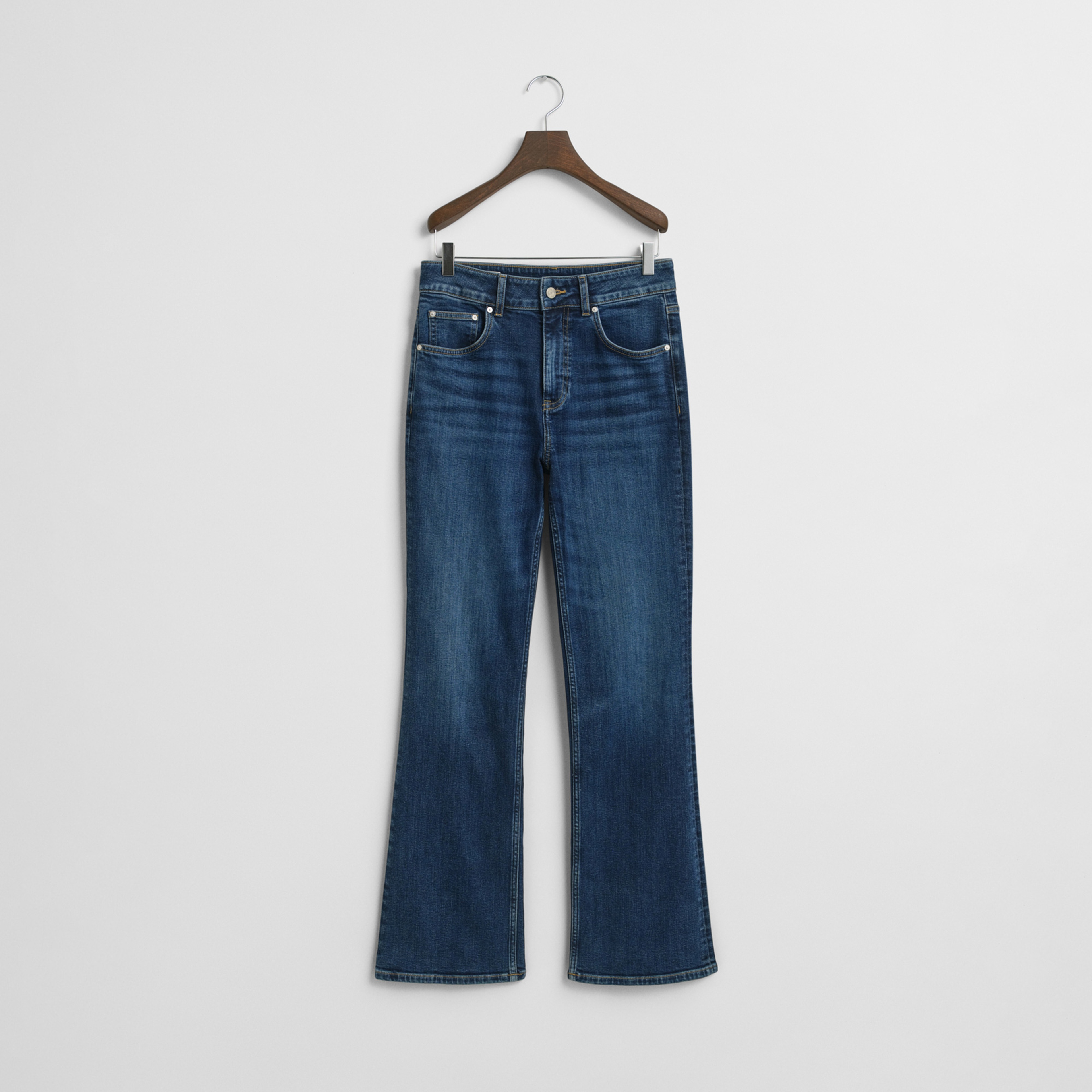 GANT Kadın Lacivert Slim Fit Flare Jean