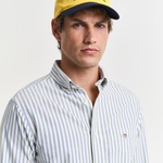 GANT Erkek Mavi Regular Fit Çizgili Logolu Gömlek