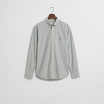 GANT Erkek Mavi Regular Fit Çizgili Logolu Gömlek