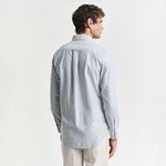 GANT Erkek Mavi Regular Fit Çizgili Logolu Gömlek