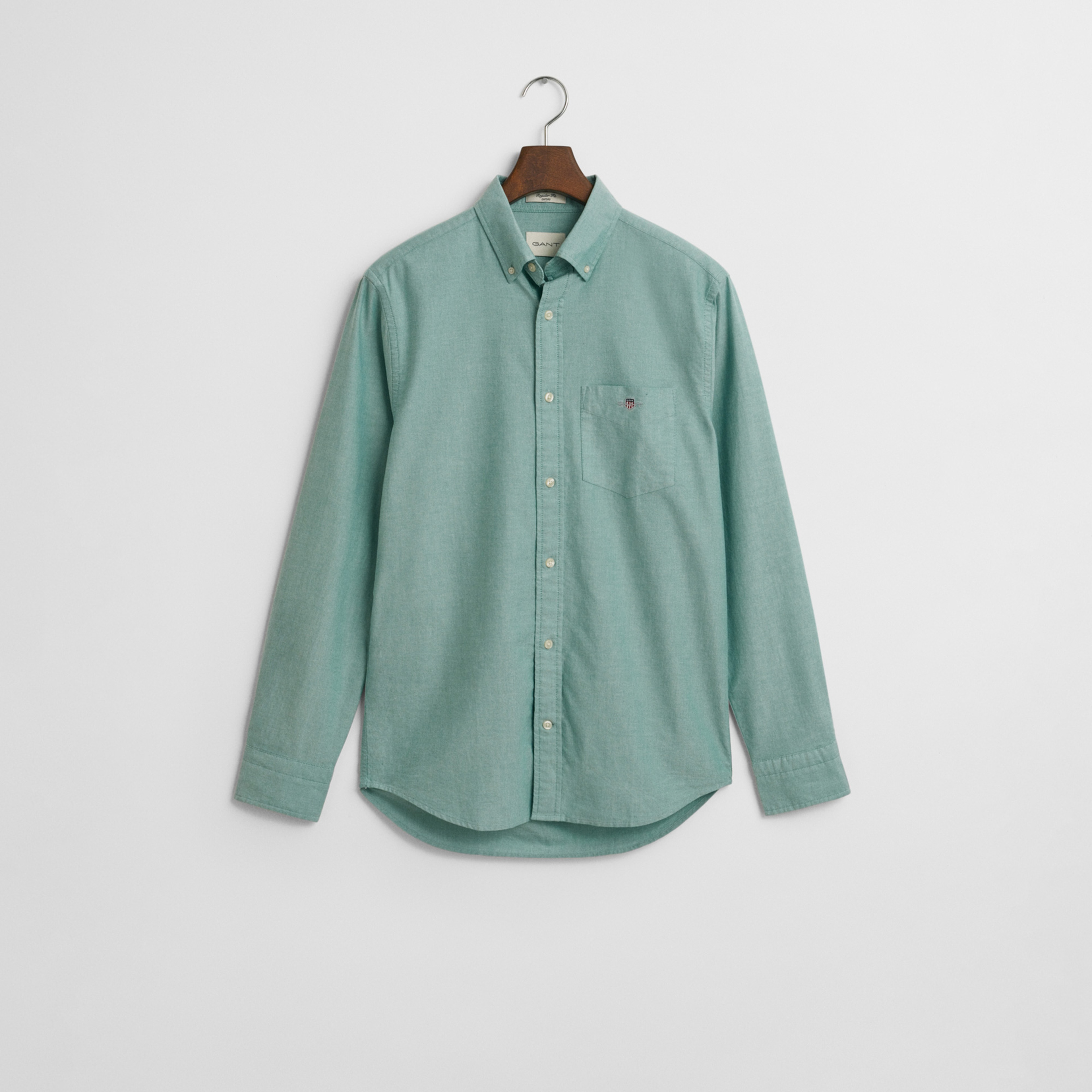 GANT Erkek Yeşil Regular Fit Düğmeli Yaka Gömlek