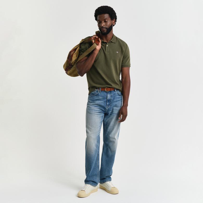 GANT Erkek Yeşil Regular Fit Polo