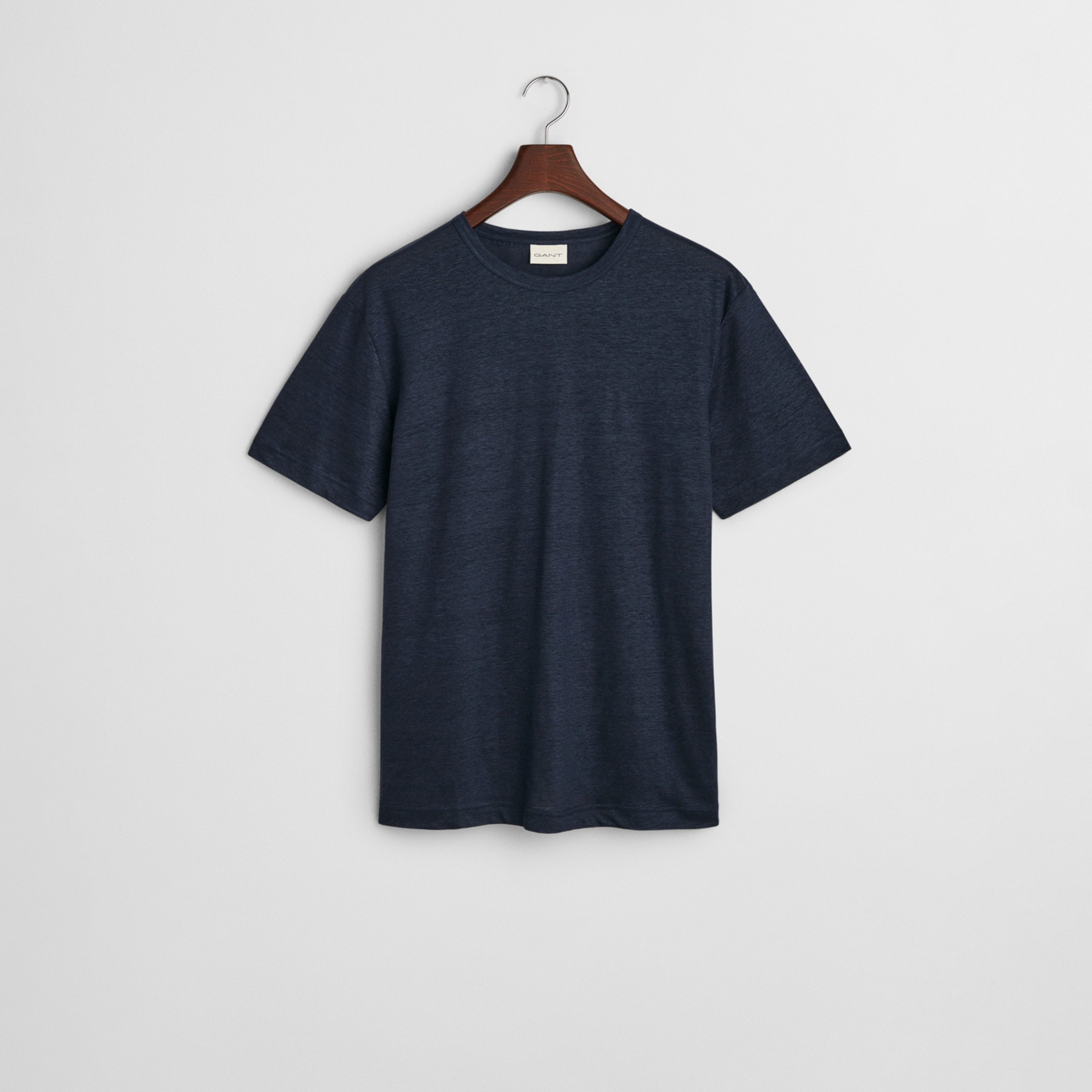 GANT Erkek Lacivert Regular Fit Bisiklet Yaka T-Shirt
