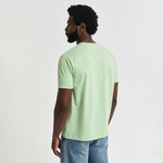 GANT Erkek Yeşil Regular Fit Bisiklet Yaka T-Shirt
