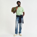 GANT Erkek Yeşil Regular Fit Bisiklet Yaka T-Shirt