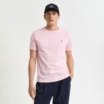 GANT Erkek Pembe Regular Fit Bisiklet Yaka T-Shirt