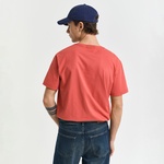 GANT Erkek Kırmızı Regular Fit Bisiklet Yaka T-Shirt