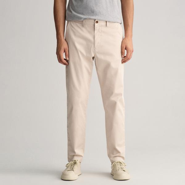 GANT Erkek Krem Regular Fit Chino Pantolon