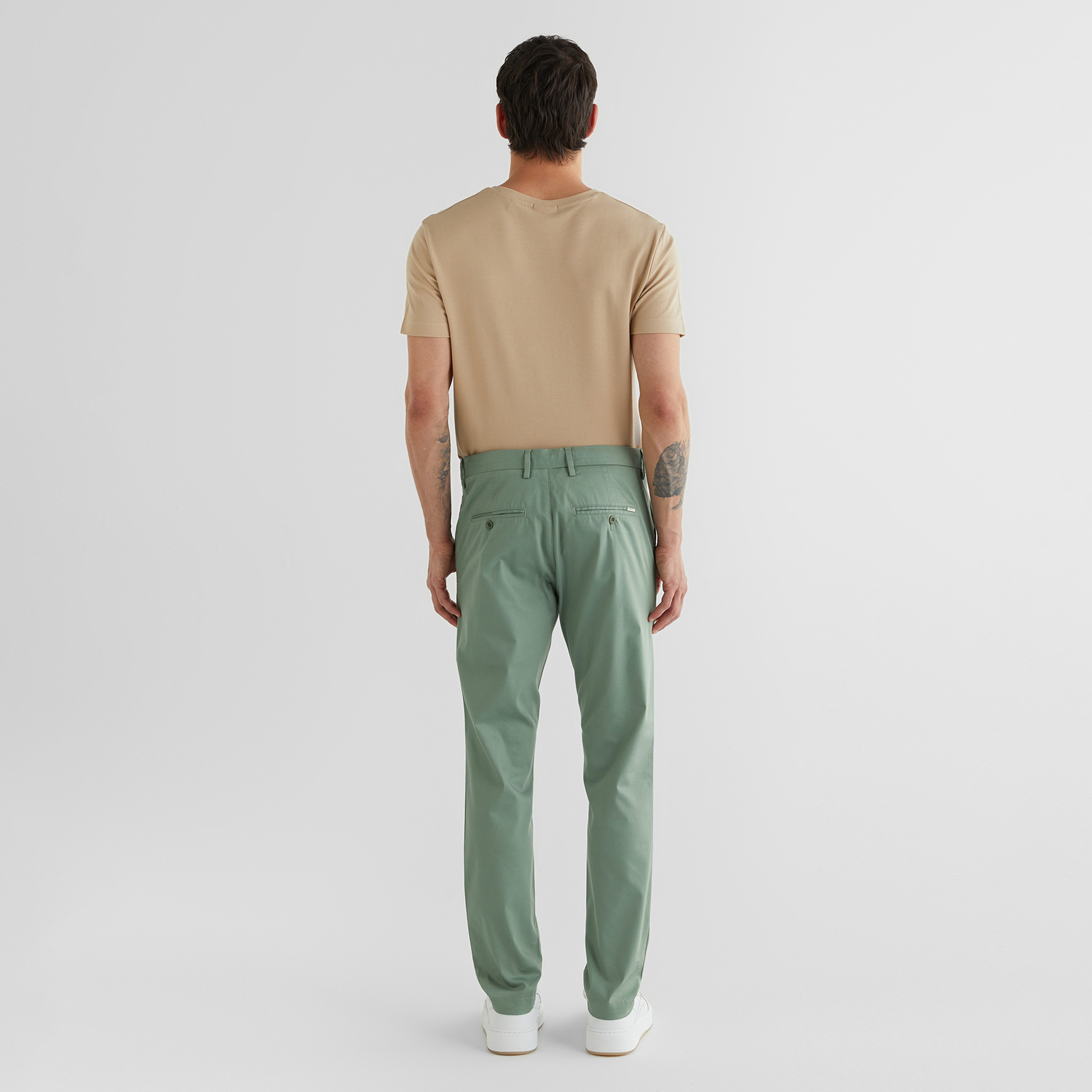 GANT Erkek Yeşil Slim Fit Pantolon