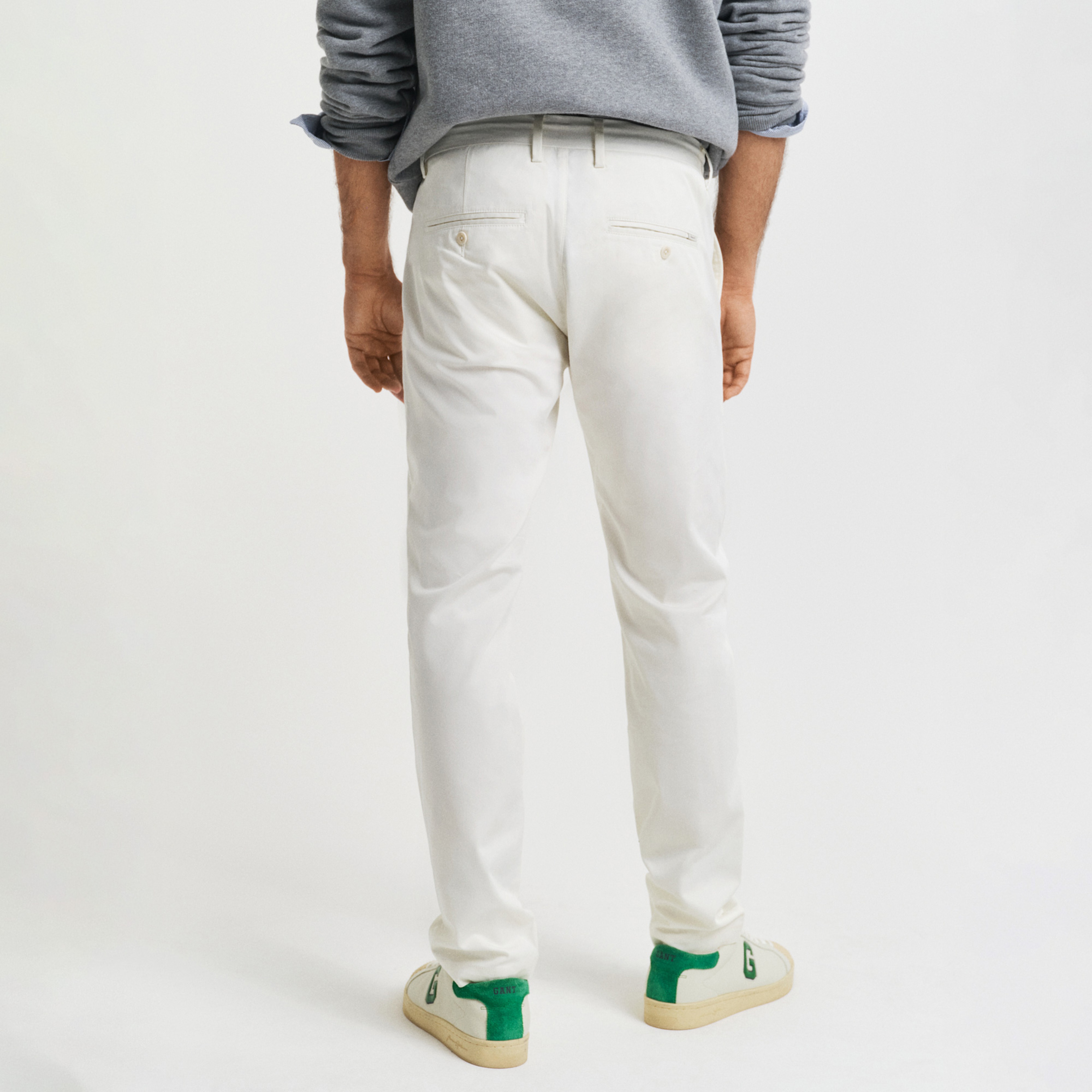 GANT Erkek Krem Slim Fit Pantolon