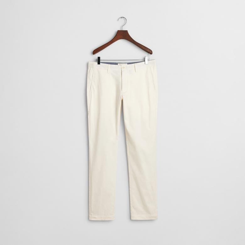 GANT Erkek Krem Slim Fit Pantolon