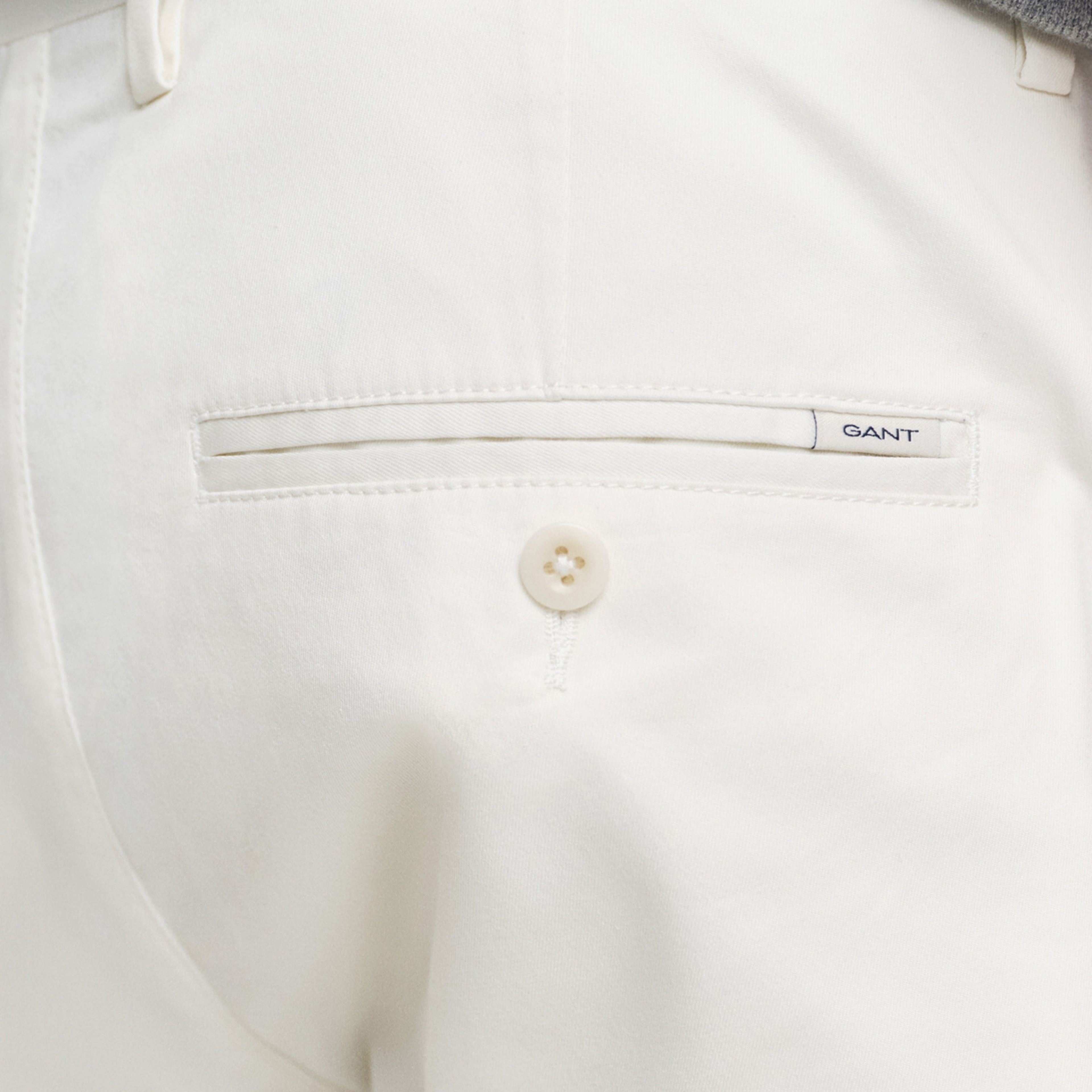 GANT Erkek Krem Slim Fit Pantolon