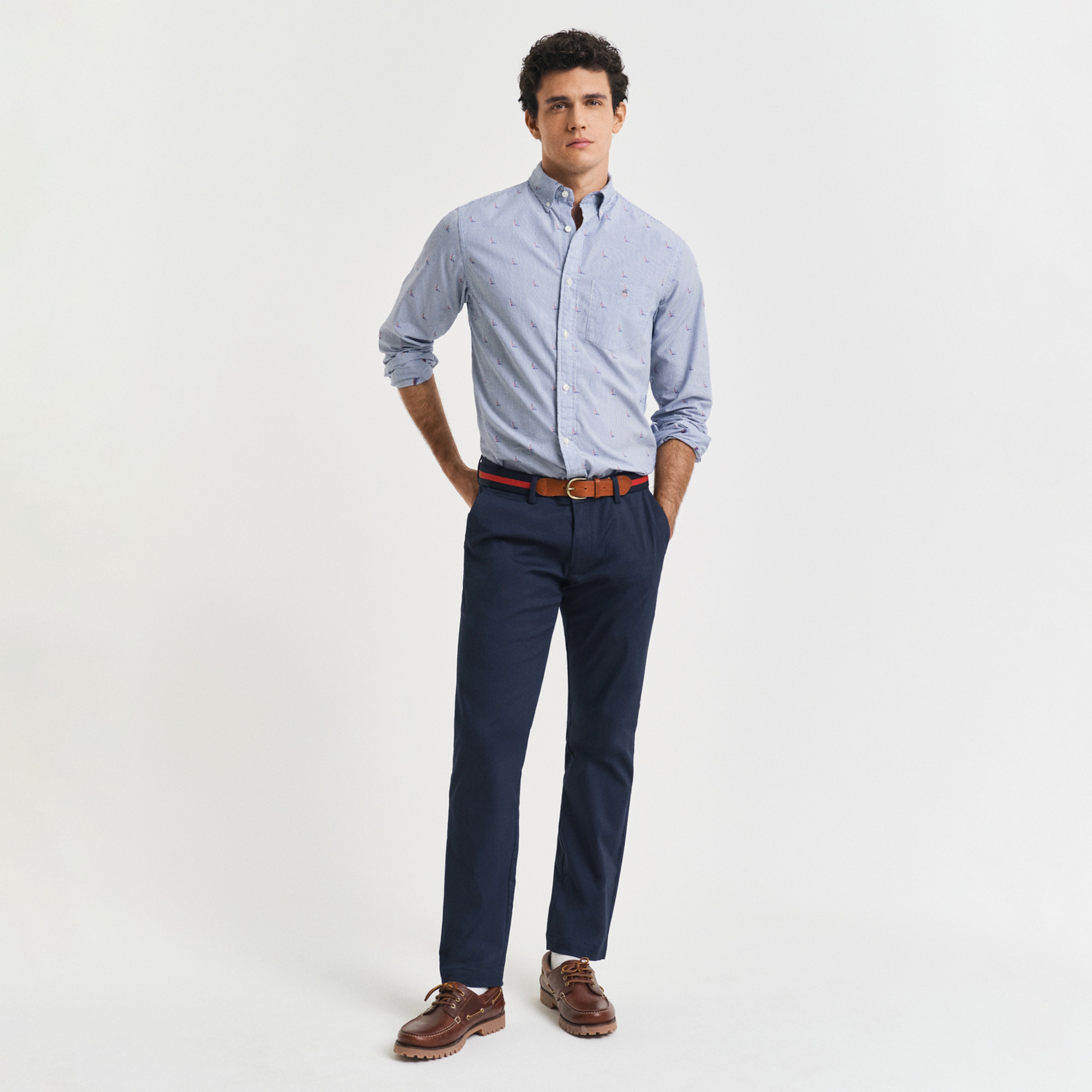 GANT Erkek Lacivert Slim Fit Pantolon