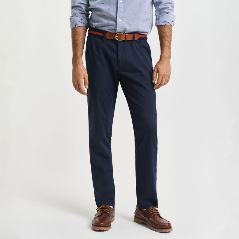 GANT Erkek Lacivert Slim Fit Pantolon