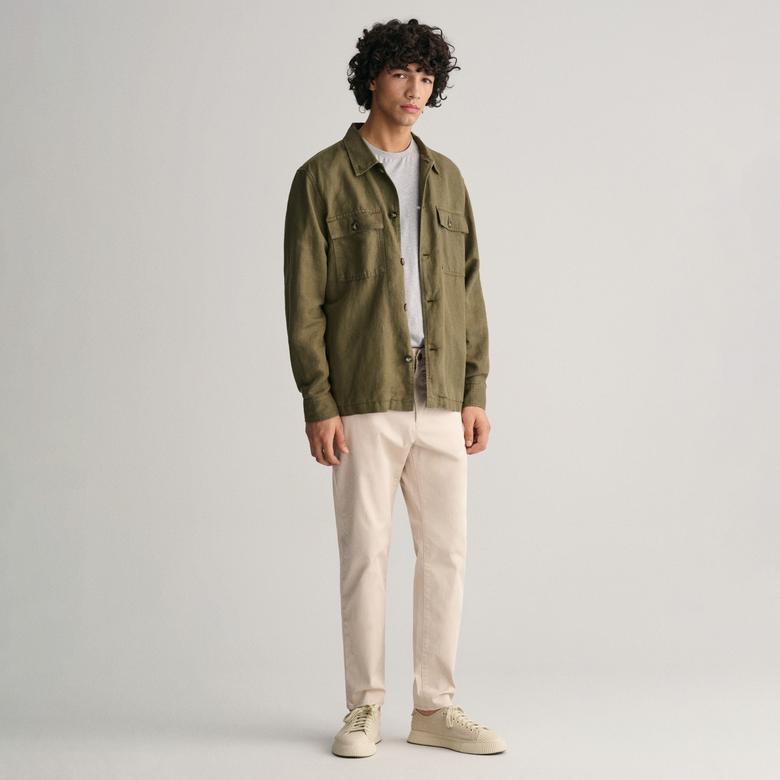 GANT Erkek Krem Regular Fit Chino Pantolon