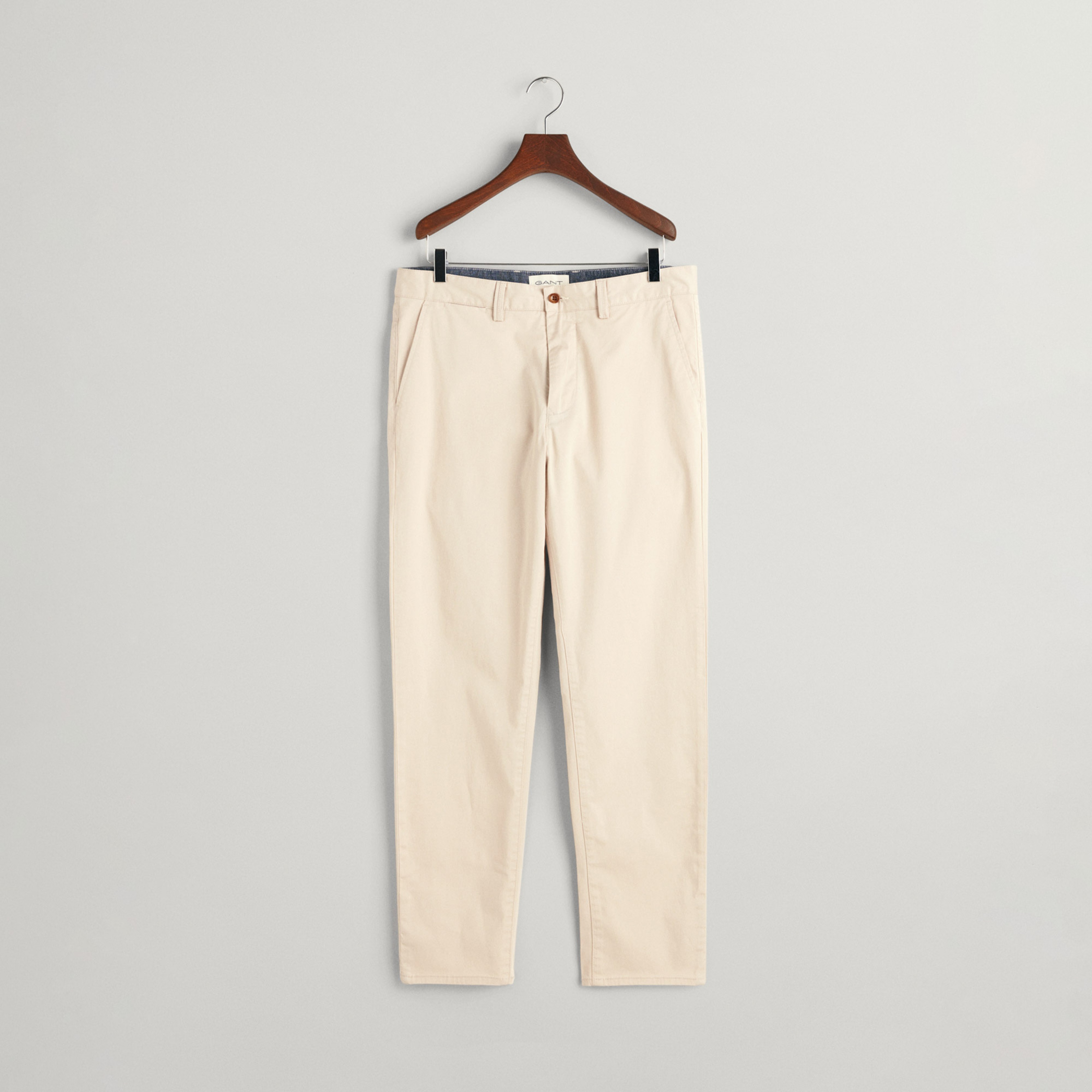 GANT Erkek Krem Regular Fit Chino Pantolon