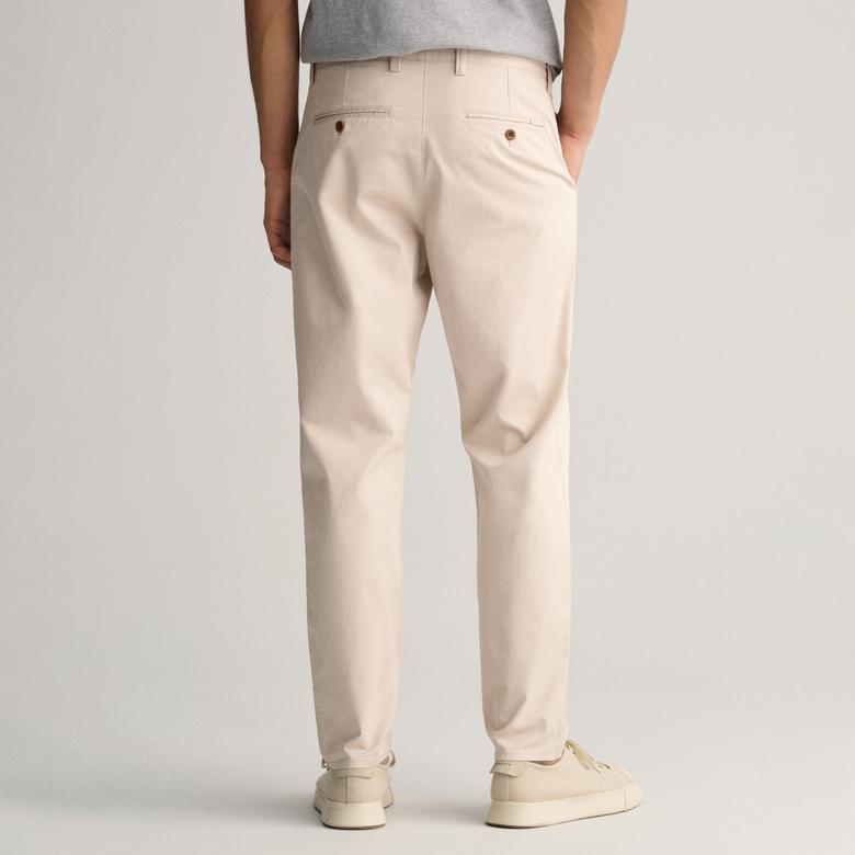 GANT Erkek Krem Regular Fit Chino Pantolon