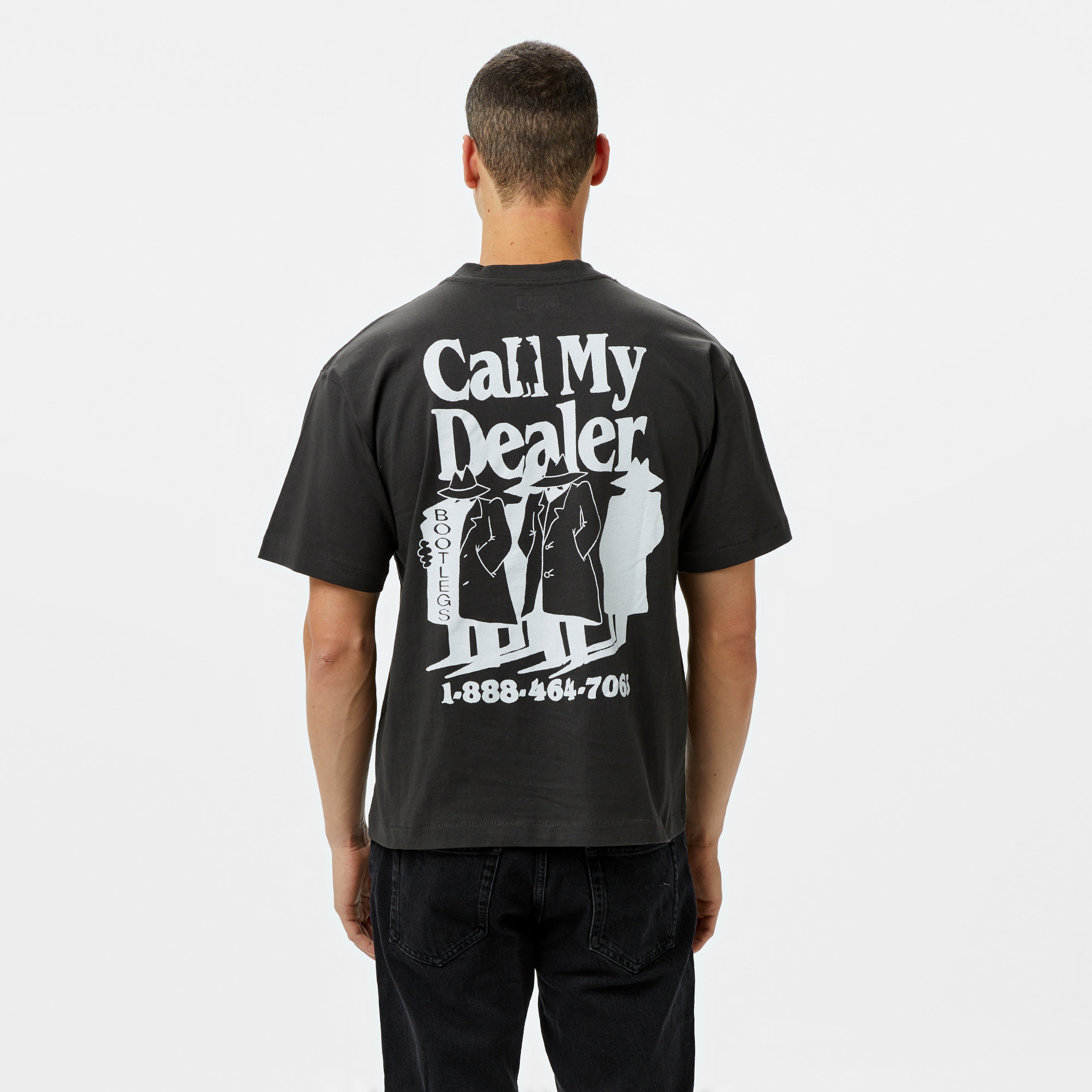 Market Call My Dealer Erkek Siyah T-Shirt