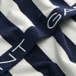 GANT Unisex Lacivert Çizgili Havlu