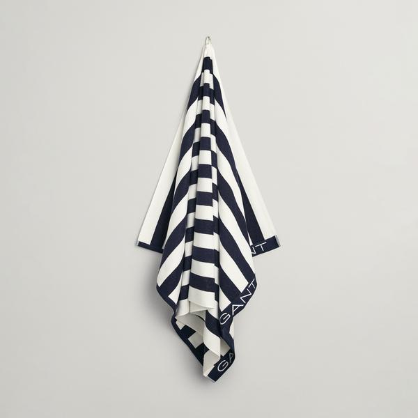 GANT Unisex Lacivert Çizgili Havlu