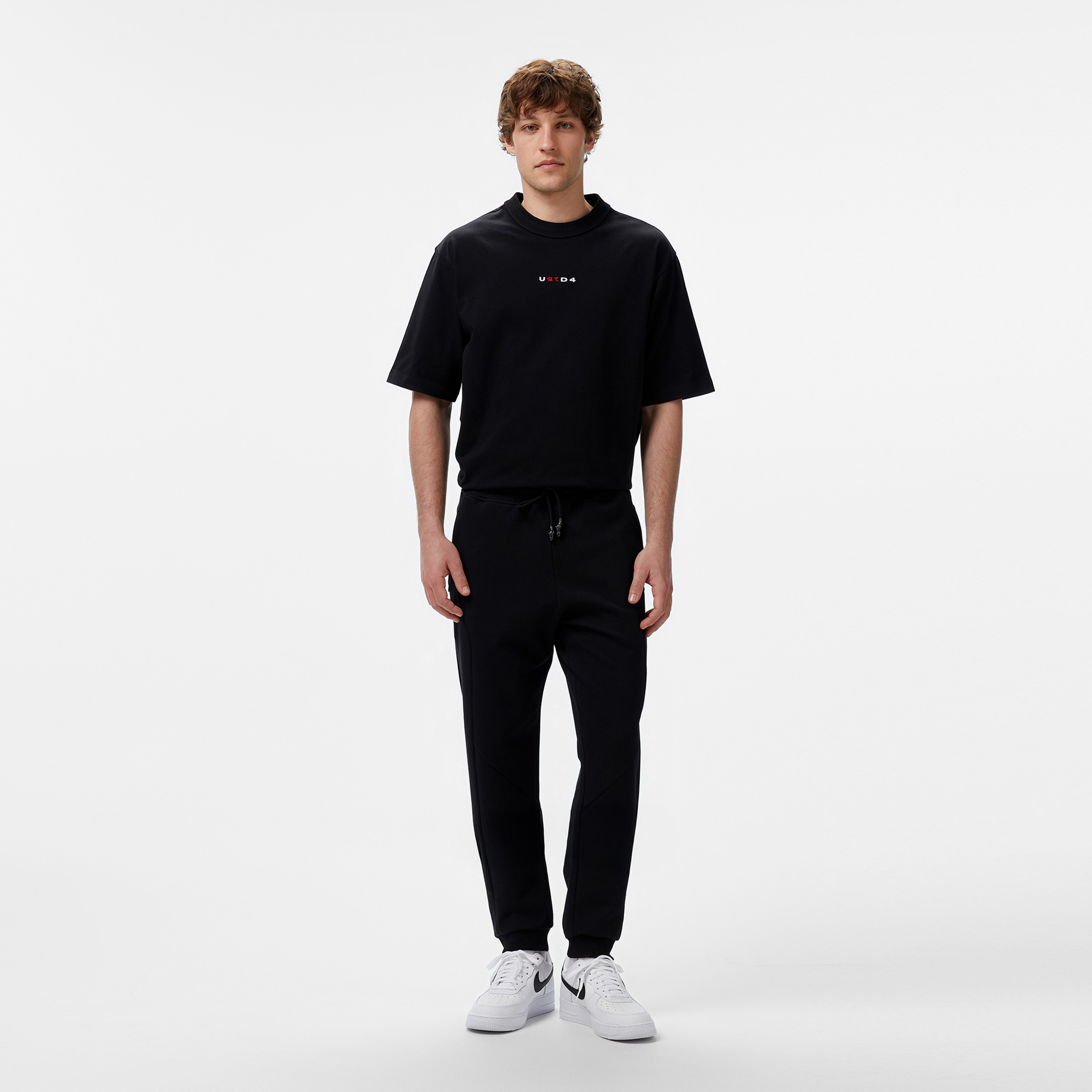 UNITED4 Erkek Siyah Eşofman Altı