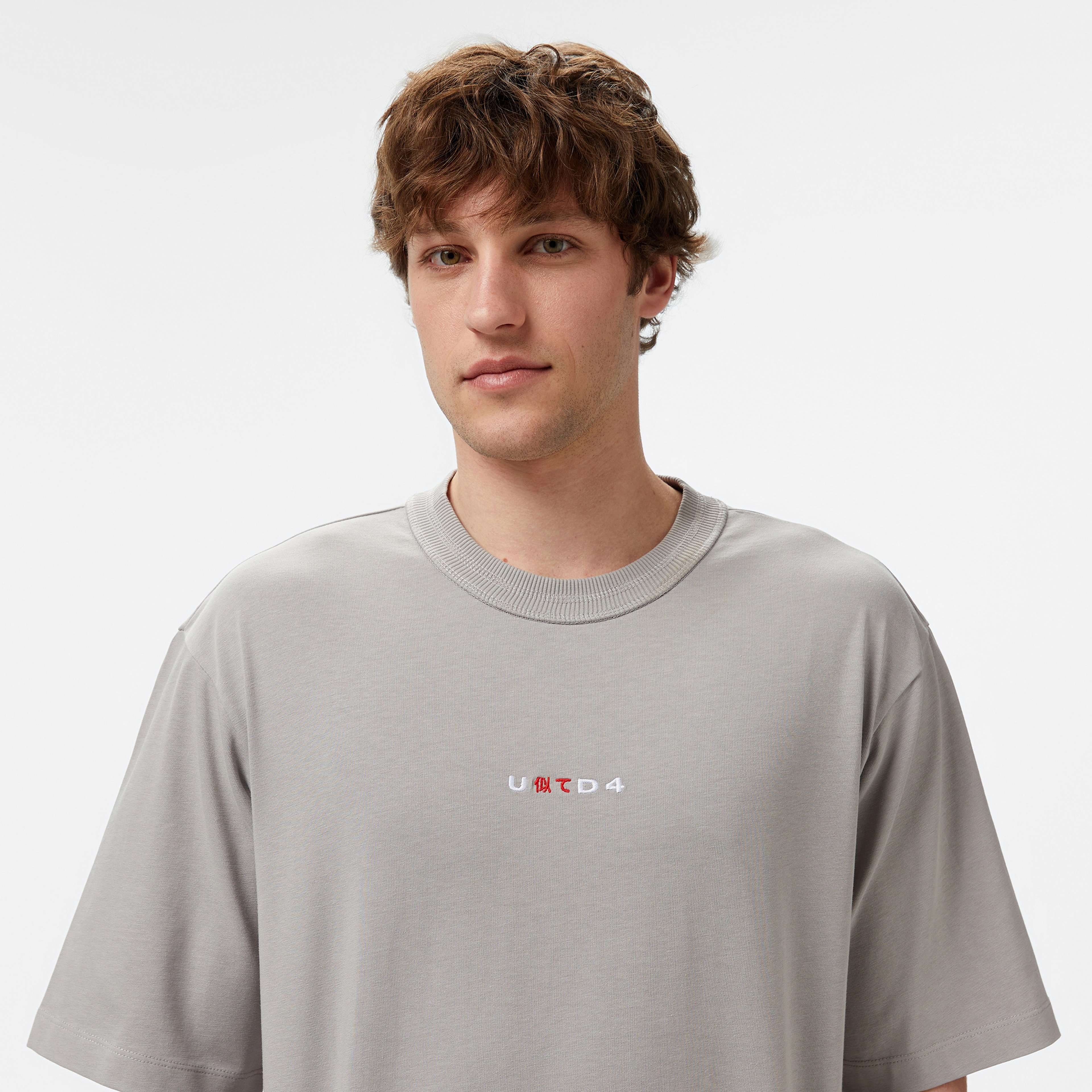 UNITED4 Erkek Gri T-Shirt