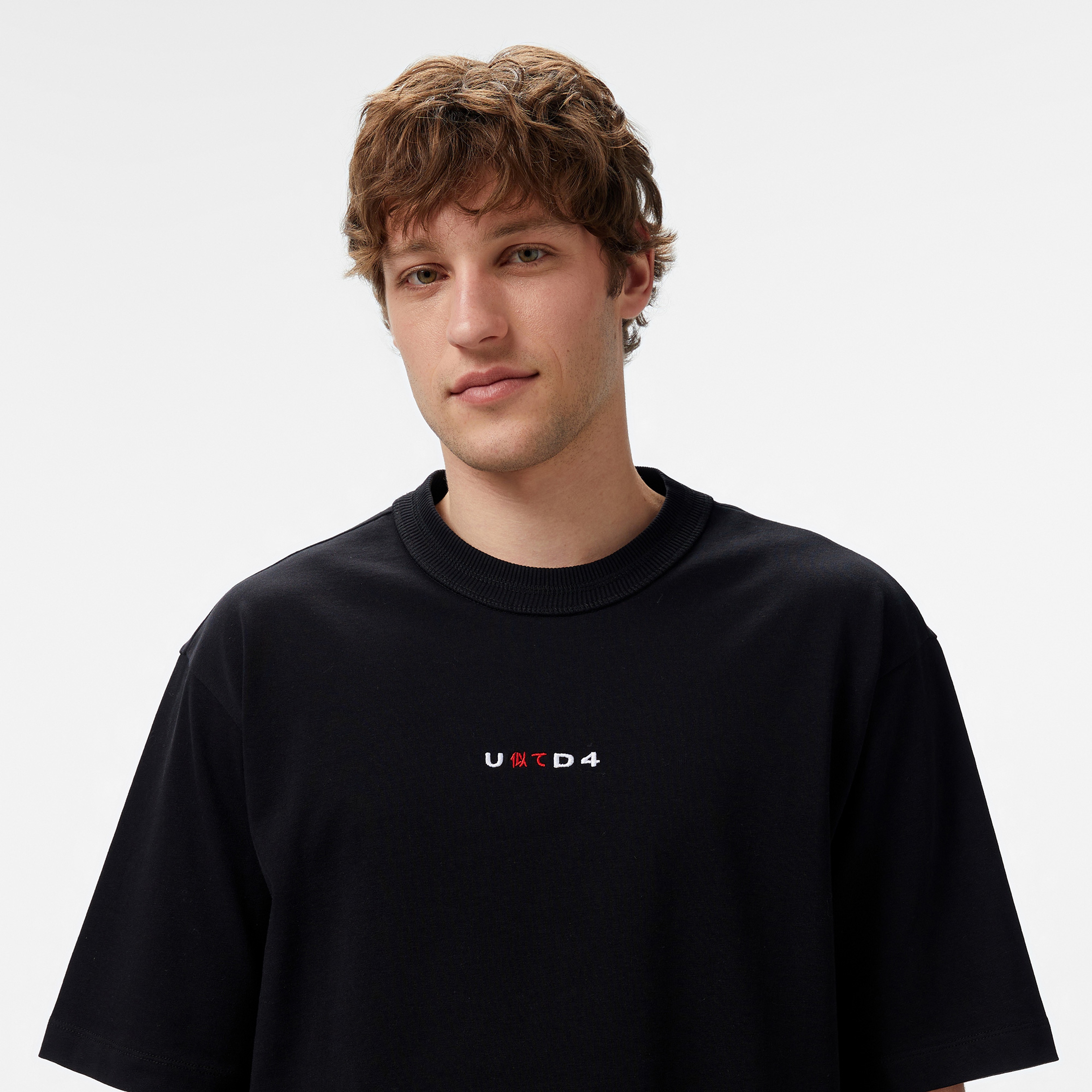 UNITED4 Erkek Siyah T-Shirt