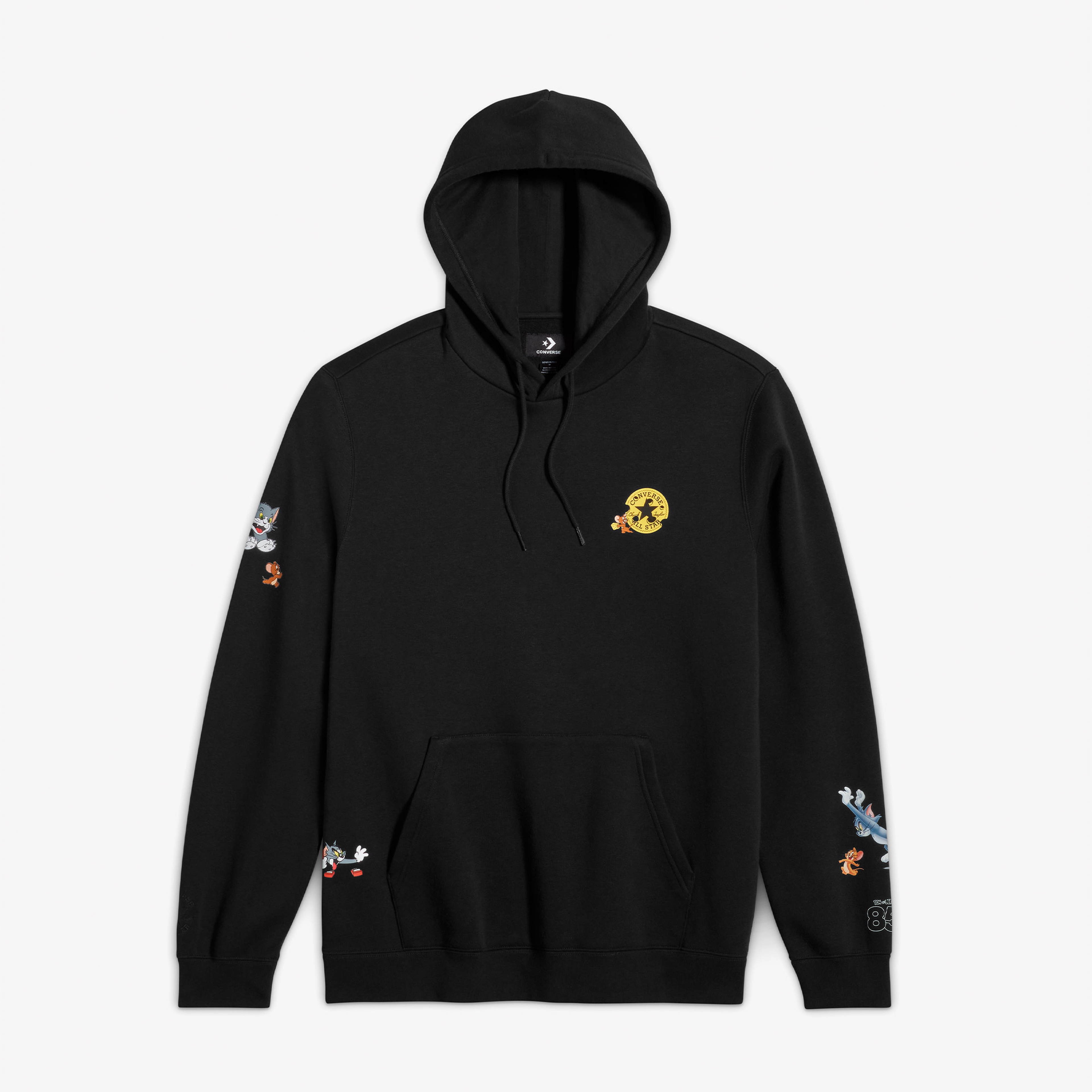 Converse X Tom & Jerry Unisex Siyah Sweatshirt