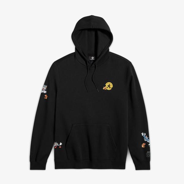 Converse X Tom & Jerry Unisex Siyah Sweatshirt
