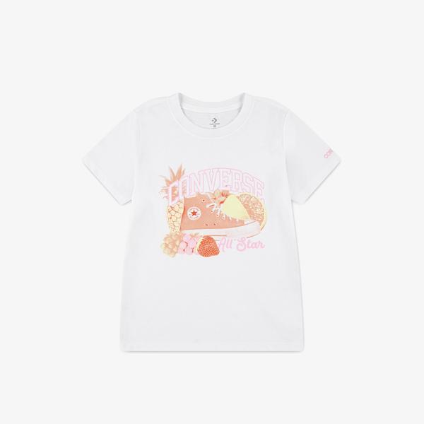 Converse Chuck &Fruit Çocuk Beyaz T-Shirt